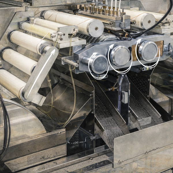 Rodillo de presión con recubrimiento especial para línea de laminación solventless